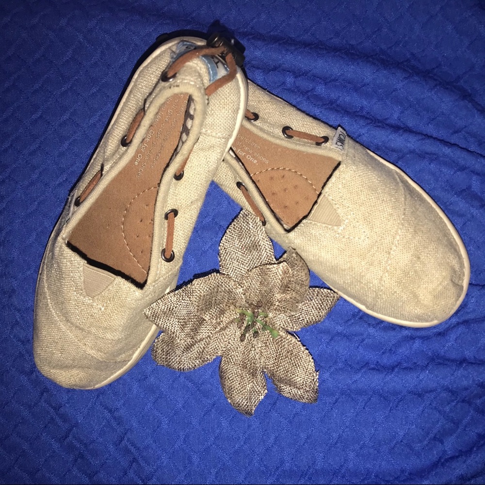 TOMS Youth Tan Slip Ons